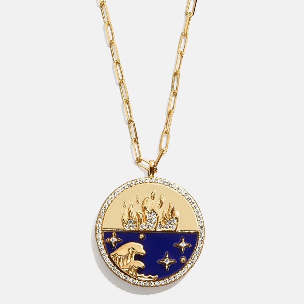 Baublebar 18K Gold Fire Reversible Pendant Necklace